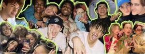 un collage de groupes de jeunes