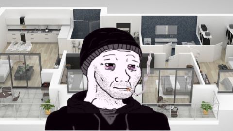Les Millenials pourraient enfin accéder à la propriété immobilière ! Mais être (encore) perdants un homme deprimé face à un plan d'appartement