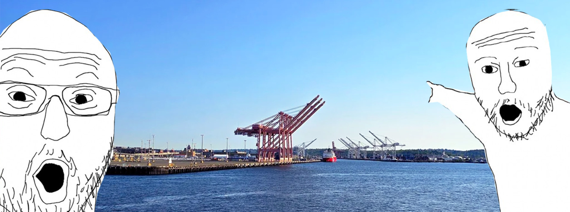 un port vide