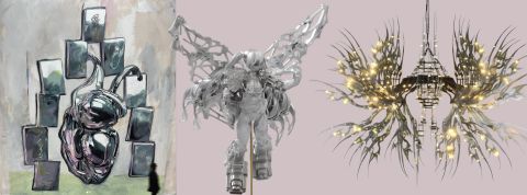 3 tendances qui allument l'art en 2025 Des oeuvres d'art de Rachel Rossin et Brian Oakes