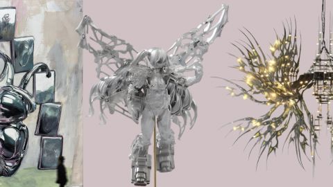 Des oeuvres d'art de Rachel Rossin et Brian Oakes