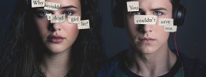 Hannah et Clay dans 13 reasons why