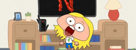 26-05-anim-IA Un personnage de dessin animé blond et insuportable