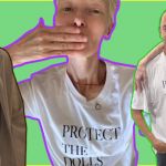 Le t-shirt Protect the dolls, porté par Tilda Swinton, Pedro Pascal et Connor Ives