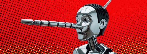 « L'explosion d'intelligence de 2027 » : la prophétie qui affole les experts de l'IA Un pinocchio robotique avec le nez qui s'allonge