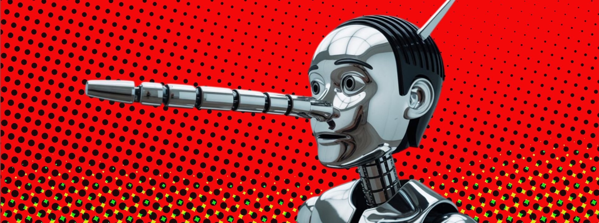 « L'explosion d'intelligence de 2027 » : la prophétie qui affole les experts de l'IA - L'ADN Un pinocchio robotique avec le nez qui s'allonge