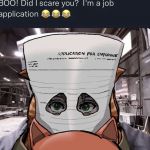 le formulaire d'application de job monstrueux