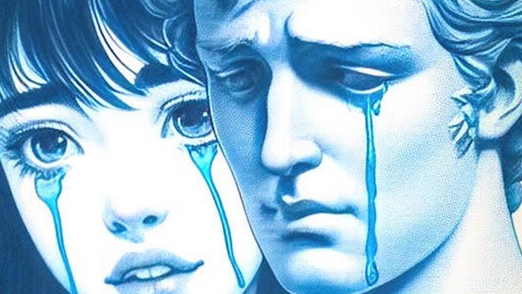 Zoom sur un couple qui pleure (couverture de Sillyboy de Peter Vack)