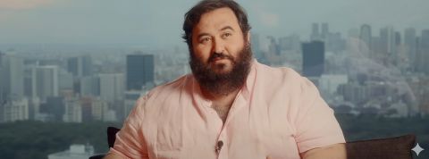 « Pour devenir riche, cliquez ici » : enquête chez ceux qui ont payé leur formation business en ligne Oussama Ammar pensif dans un bureau en haut d'un building