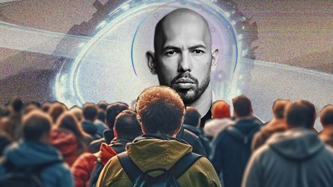 des enfants quiregardent Andrew Tate