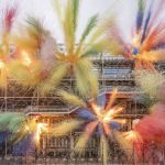 Feu d'artifice au centre Pompidou, par Cai Guo-Qiang, The Last Carnival, 2025