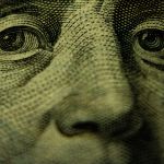 Zoom sur un billet vert US