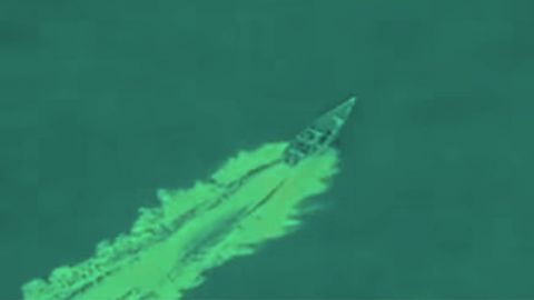 Un bateau dans les Caraibes vu du ciel