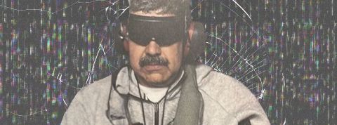 Maduro en jogging avec son casque audio