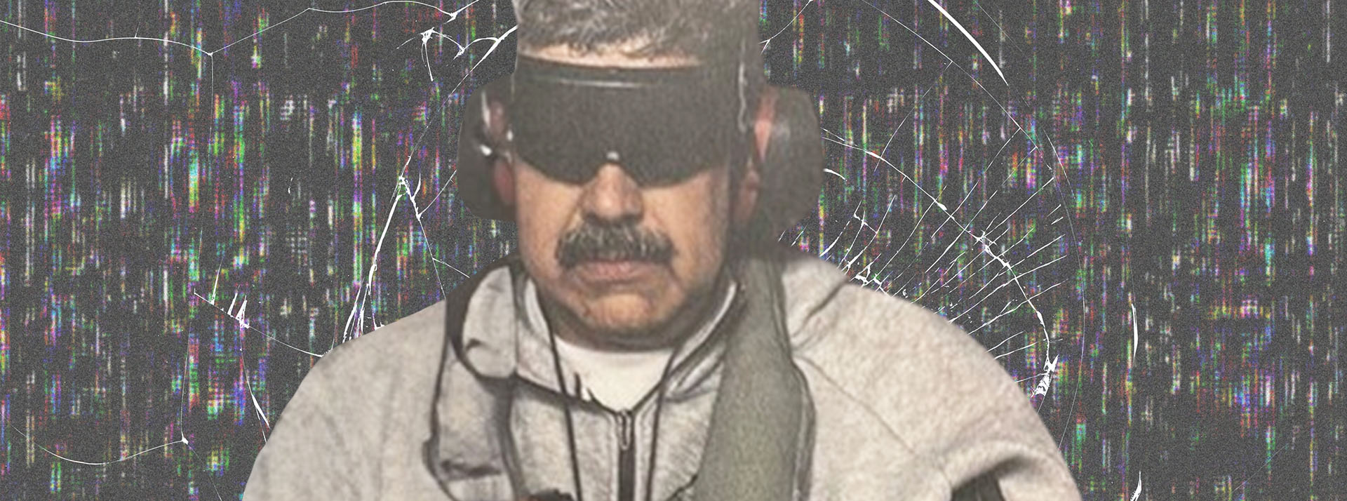 Maduro en jogging avec son casque audio
