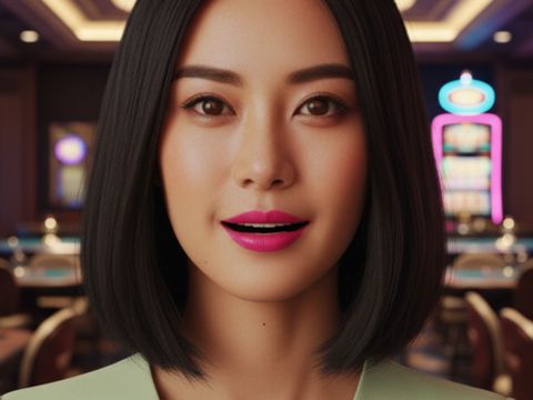 une vendeuse chinoise synthétique