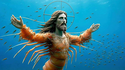 Un Jésus crevette