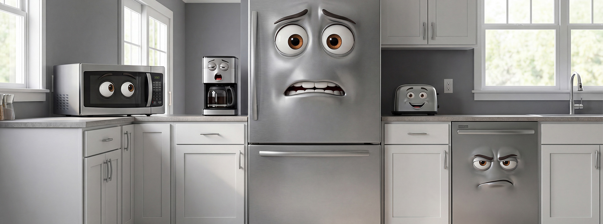 L'enshittification de l'électroménager, ou la colonisation domestique - L'ADN Des appareils électroménagers humanisés, type studio Pixar