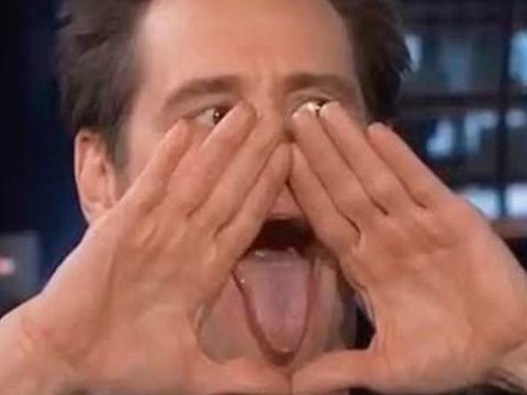 Jim Carrey fait une grimace dans Jimmey Kimmel Live