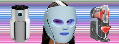 Une purificateur d'air, un masque Led et un Slushi maker