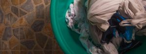 Une bassine de linge