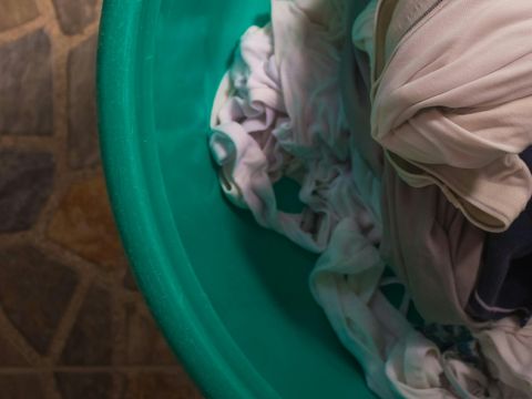 Une bassine de linge