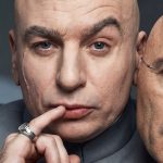 Le Dr de l'enfer d'Austin Power avec le masque d'Alex Karp