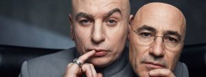 Le Dr de l'enfer d'Austin Power avec le masque d'Alex Karp