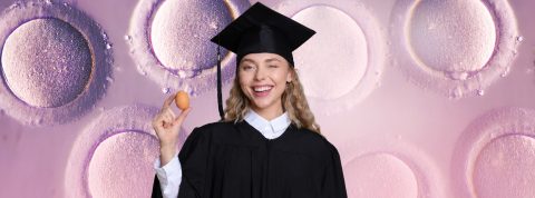 Jeune femme diplomée