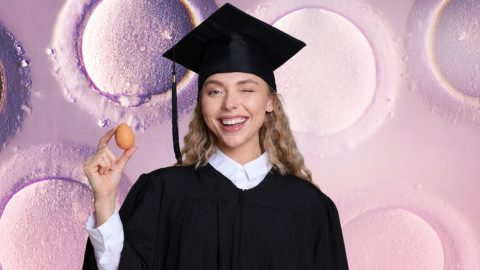 Jeune femme diplomée