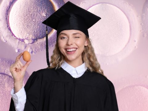 Jeune femme diplomée