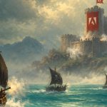 une flotte pirate attaque un fort