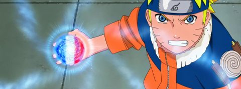 Naruto et son rasengan aux couleurs bleu blanc rouge