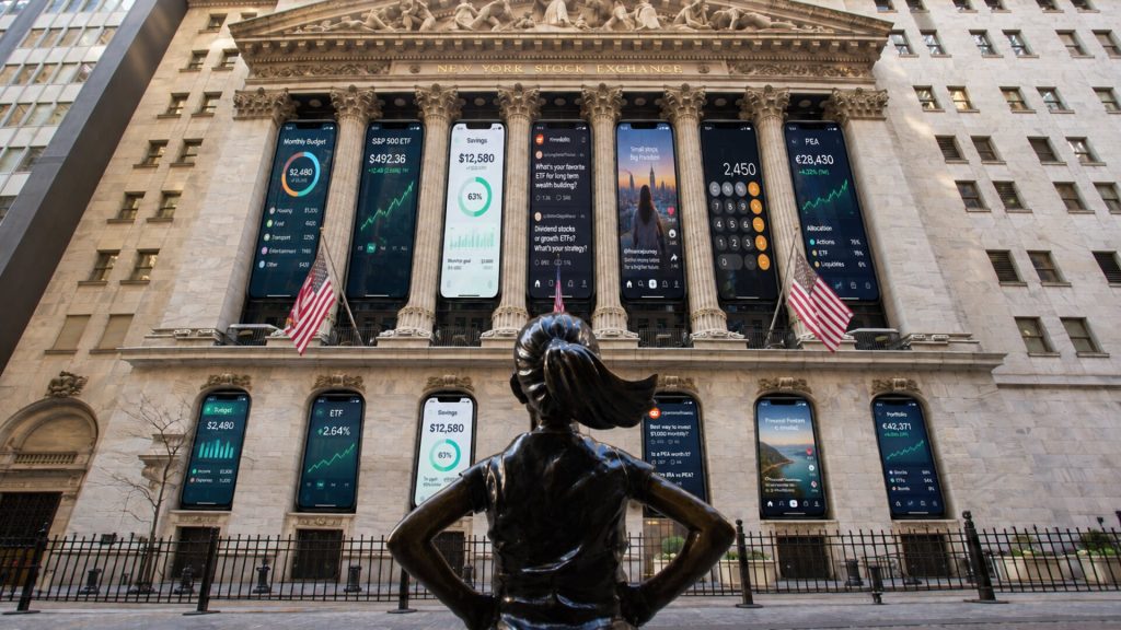 bâtiment de la Bourse de New York, au 11 Wall Street