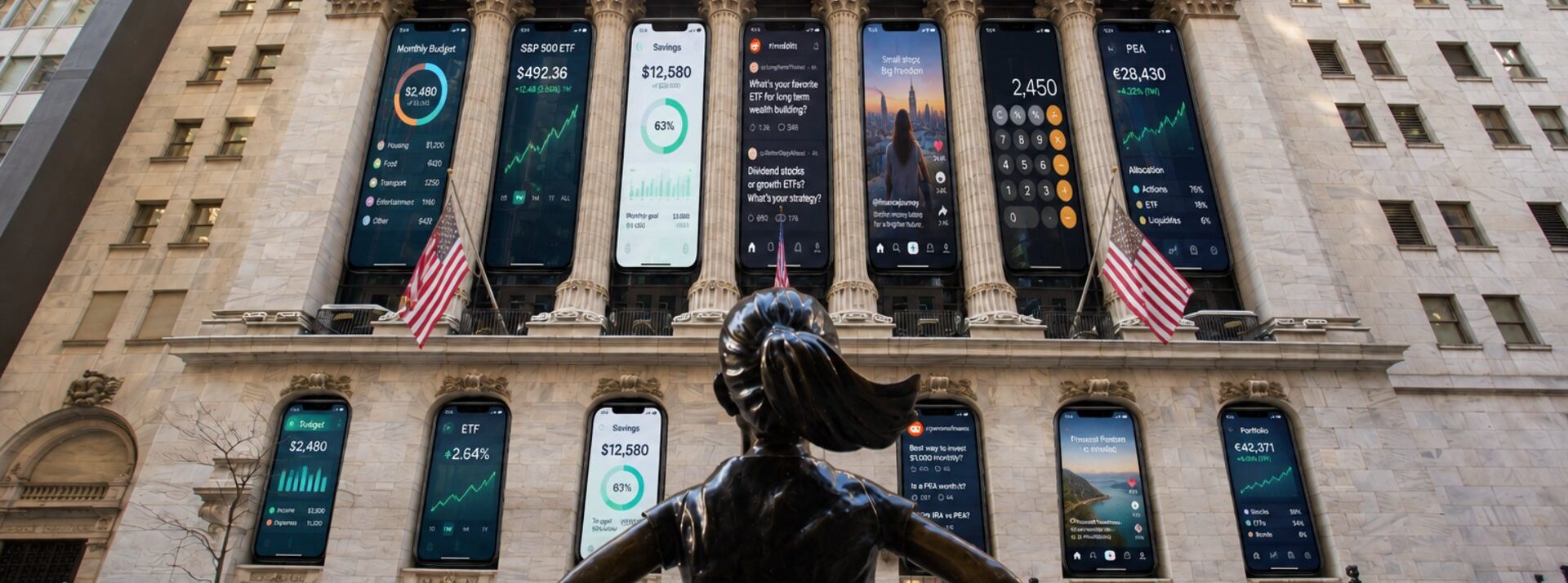 bâtiment de la Bourse de New York, au 11 Wall Street
