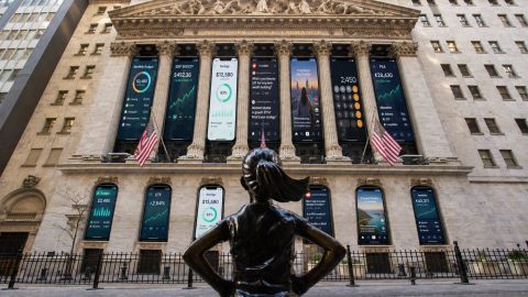 bâtiment de la Bourse de New York, au 11 Wall Street