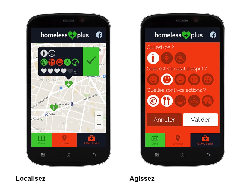 L'application Homeless plus